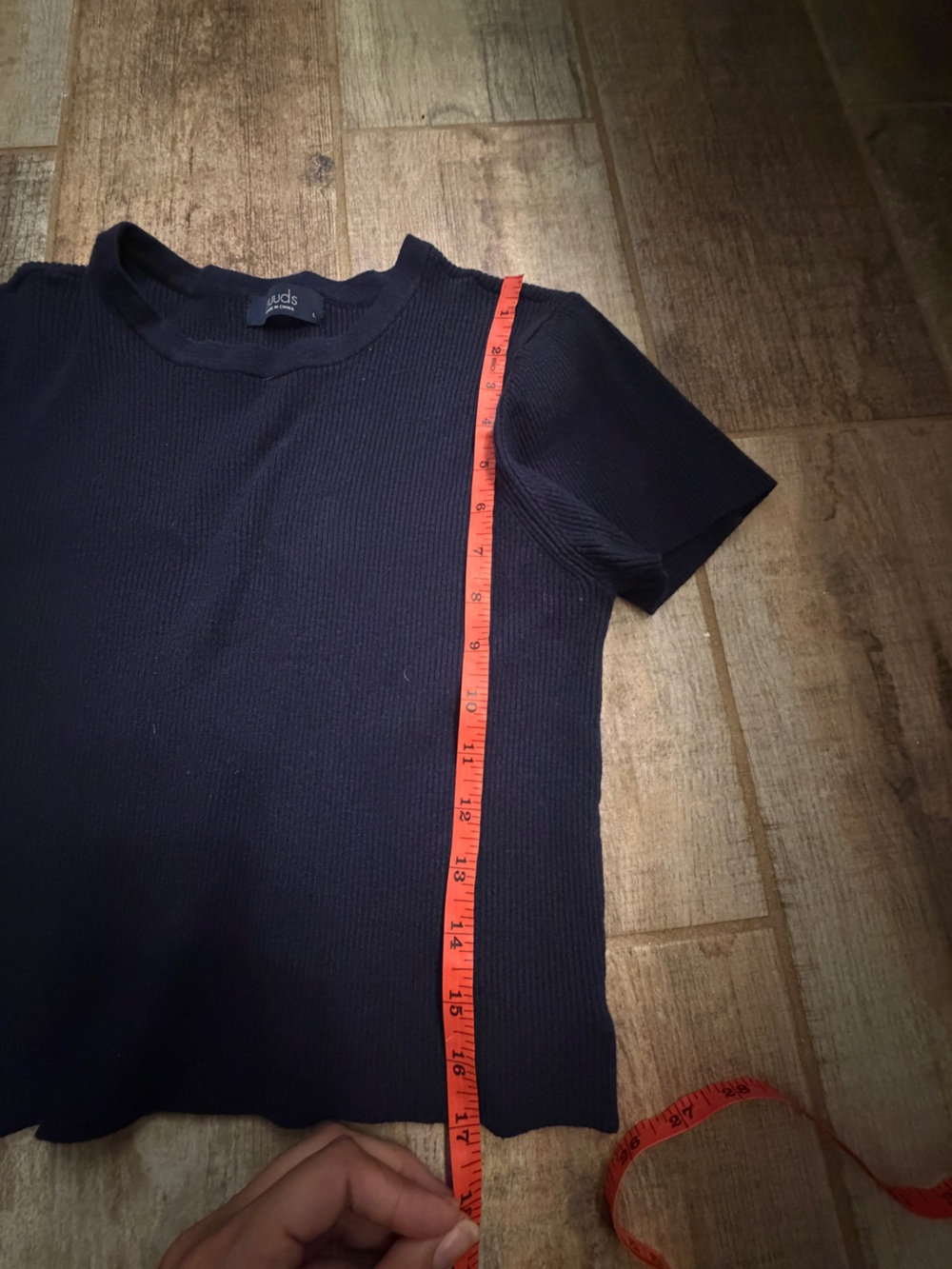 Nuuds Ribbed Sweater Baby Tee - Picture 10 of 10